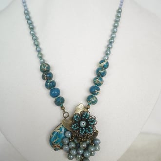 チェコビーズのネックレス2