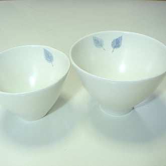 木の葉湯のみ、木の葉お茶わん