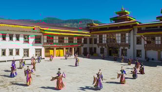 Bhutan, Reisen, Trekking, Wandern, Klosterfest in Mongar