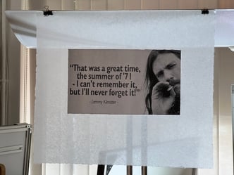 Picture glued onto Japanese paper using Shoufu, Paper Nao. 