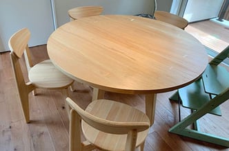 国産材丸テーブル