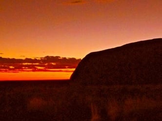 die Sonne färbte den Himmel bereits in ein zartes rot