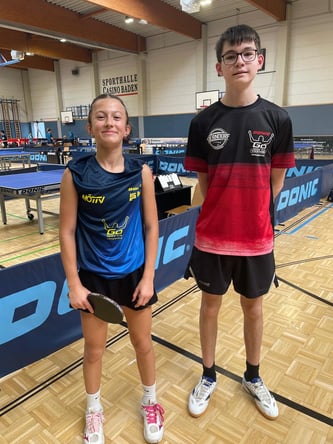 Nati und Simon spielten auch erstmals Mix-Doppel zusammen.