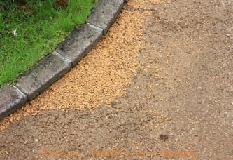 固化後の表情7(剥離したウッドチップが溜まっている場所)