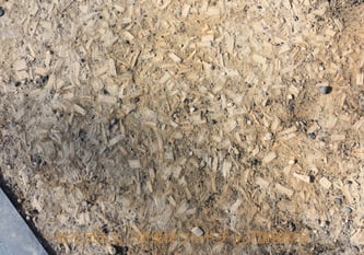 固化後の表情1(乾燥が進みさらに淡い色になった場所)