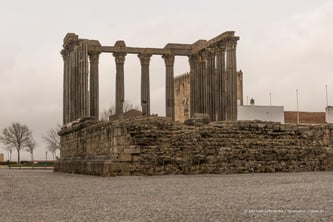  Der Diana-Tempel in Evora 