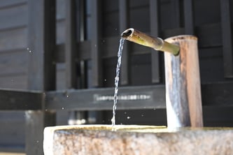 龍王山を源流とする伏流水
