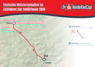 Streckenkarte Einzelzeitfahren am 25. August Quelle: Sportfreunde Neuseenland e.V.