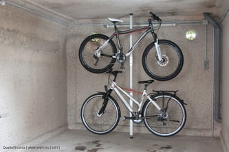 Fahrrad horizontal hängend lagern