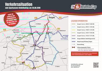 Verkehrssituation HeidRadCup 2018