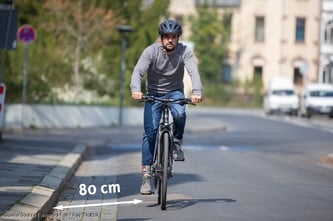 Für Radfahrer gilt das Rechtsfahrgebot