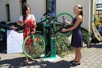 Mulderadweg - Fahrrad-Selbsthilfestation in Dehnitz - Foto: Andreas Schmidt