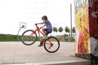 Mini-Pumptracks und Treppenfahren müssen dabei nicht sein – das kann schnell überfordern