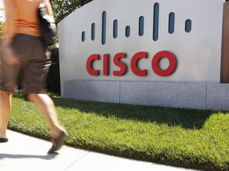 Netzwerk-Riese Cisco hat im vergangenen Quartal einen satten Gewinnsprung verbucht. Foto: Monica M. Davey