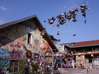 Metelkova Mesto ist ein kreativer Ort und Tummelplatz der Alternativen, Studenten und Künstler. Foto: Stephanie Saueressig