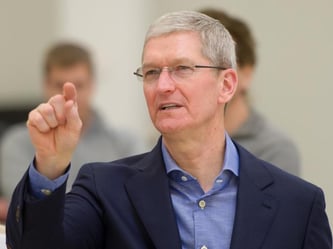 Cook war zum Start die Ausschüttung von einer Million Apple-Aktien über einen Zeitraum von zehn Jahren in Aussicht gestellt worden. Foto: Tobias Hase