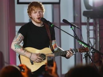Ed Sheeran im Panoramarestaurant der Zugspitze. Foto: Karl-Josef Hildenbrand