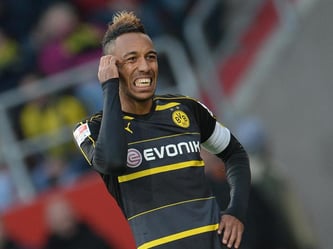 Borussia Dortmund bangt um den Einsatz von Pierre-Emerick Aubameyang. Foto: Andreas Gebert