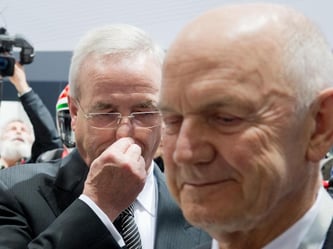 Schwierige Zusammenarbeit: Ferdinand Piech und Martin Winterkorn. Foto: Julian Stratenschulte
