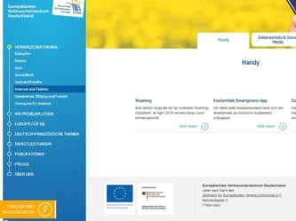 Informationen rund um Internet und Telekommunikation sind nur eines von vielen Verbraucherthemen auf den neuen Seiten des EU-Verbraucherzentrums. Foto: evz.de