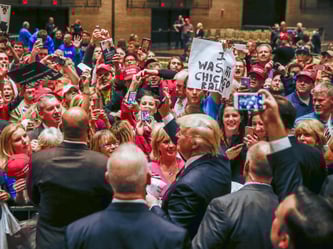 Der Präsidentschaftskandidat der US-Republikaner wird 2016 aller Voraussicht nach Donald Trump heißen. Foto: Tannen Maury