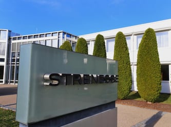 Die Zentrale des Modelabels «Strenesse». Foto: Karl-Josef Hildenbrand/Archiv