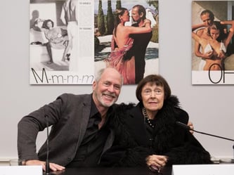 Greg Gorman und June Newton im Museum für Fotografie in Berlin. Foto: Jörg Carstensen