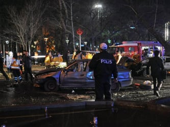 Die Explosion ereignete sich am zentralen Kizilay-Platz, der ein Knotenpunkt des Nahverkehrs ist. Foto: Str