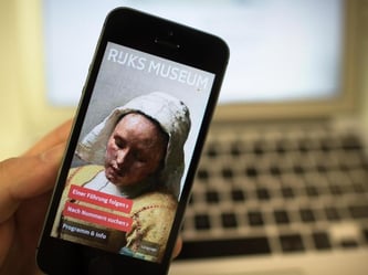 Die Startseite der App des Rijksmuseum Amsterdam. Foto: Matthias Balk