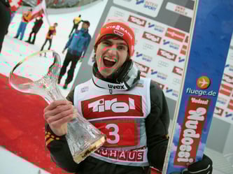 Richard Freitag gewann das Springen in Innsbruck. Foto: Daniel Karmann