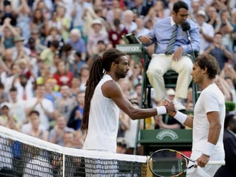 Dustin Brown sorgte mit seinem Sieg gegen Rafael Nadal für eine Sensation. Foto: Facundo Arrizabalaga