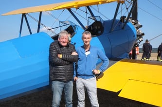 Jaap van Steinvoorn aus den Niederlanden sitzt seit 1954 regelmäßig am Steuerknüppel