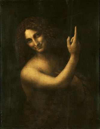 Saint Jean Baptiste, Léonard de Vinci, 1515-1516 (il avait 64 ans), Musée du Louvre