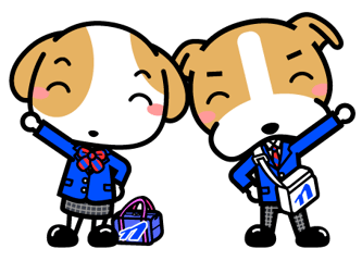 なんとうキャラクター高校制服着用画像