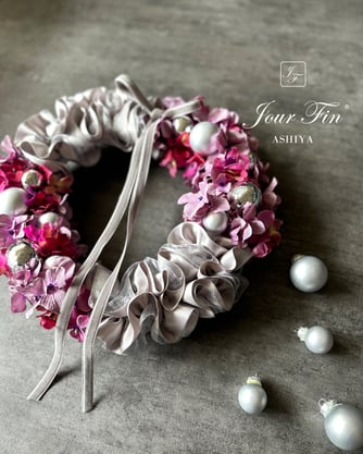 JourFin　ジュールフィン　アーティフィシャルフラワー　アーティフィシャルフラワーレッスン　資格取得コース　フラワー　フラワーレッスン　クラフト　フラワー教室　リボン教室　リボン　リボンワーク　りぼん　フラワーアレンジメント　リース　フリルリース