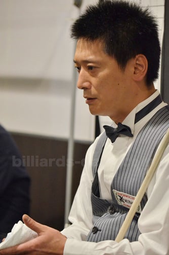 Hideaki Kobayashi won 15th NIKKA Open 3-cushion
