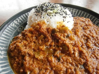 「野沢菜キーマカレー」