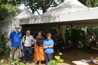 Foto: (K. Geilen) v.l.n.r. Christian Lynen, Dr. Georg Tuschewitzki, Dr. Reinhild Tuschewitzki, Carola De. Marco