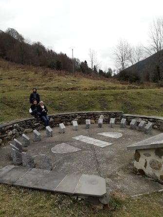 Cadran solaire analemmatique de Bagnères de Bigorre qui sert de modèle à celui du Jardin des Marbrières.