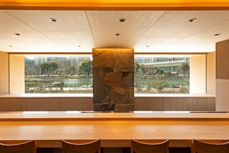 桧一枚板カウンター