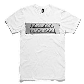 Fins skegs surfing tshirt