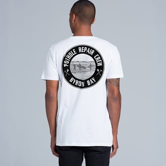 Pothole repairs Byron Bay tshirt