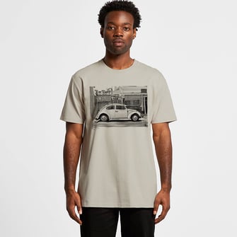 LEAF TEE - Grey Marle