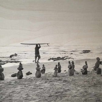 Photo on timber The Pass Byron Bay