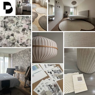 MOODBOARD FÜR EINE SCHLAFZIMMER UMGESTALTUNG