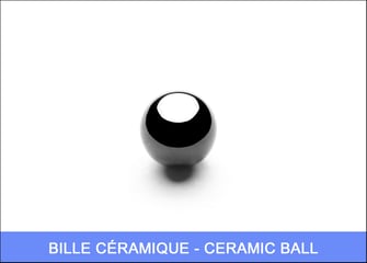 billes acier inoxydable et céramique