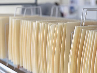 Hostienblätter zum trocknen aufgestellt