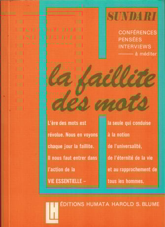 la faillite des mots, sundari