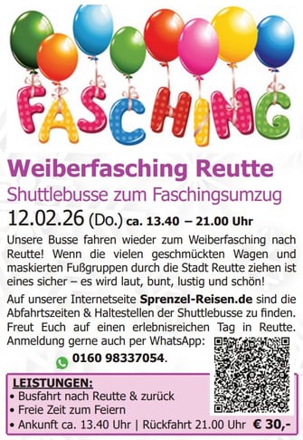 Weiberfasching in Reutte