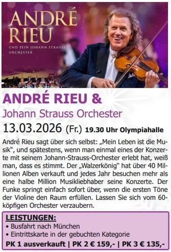 André Rieu Konzert in München